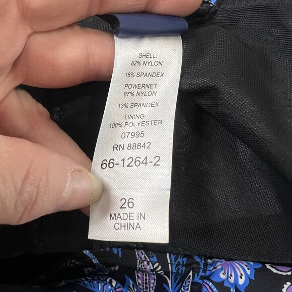 Swimsuits For All Womens Plus Size 26 Purple Blue One Piece Swimsuit Bathing - Picture 6 of 9